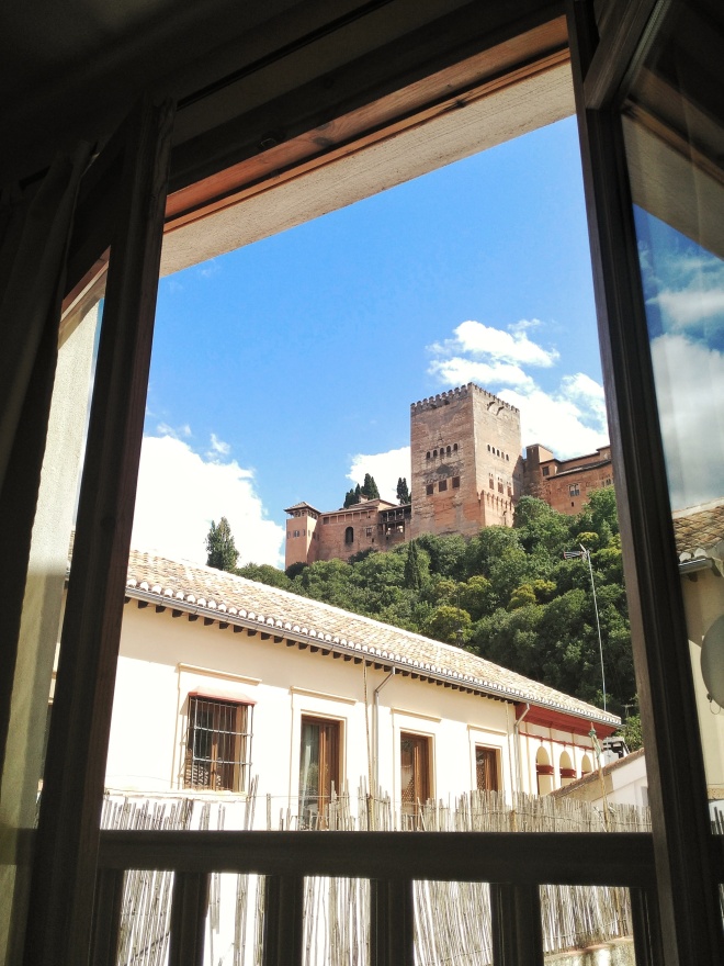 hotelli Granada Albaycin näkymä Alhambraan