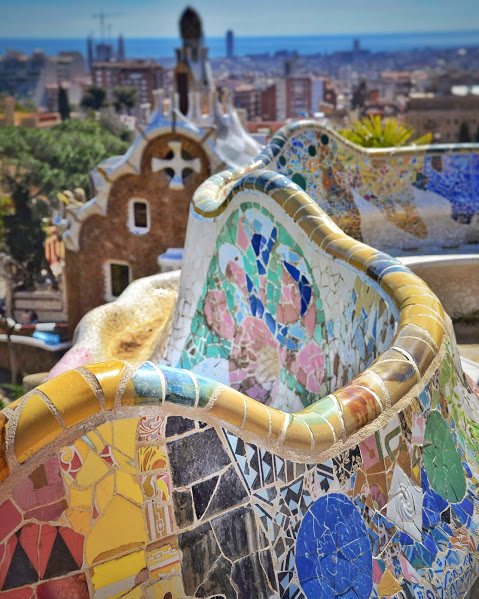 Parc Guell -puisto Barcelona